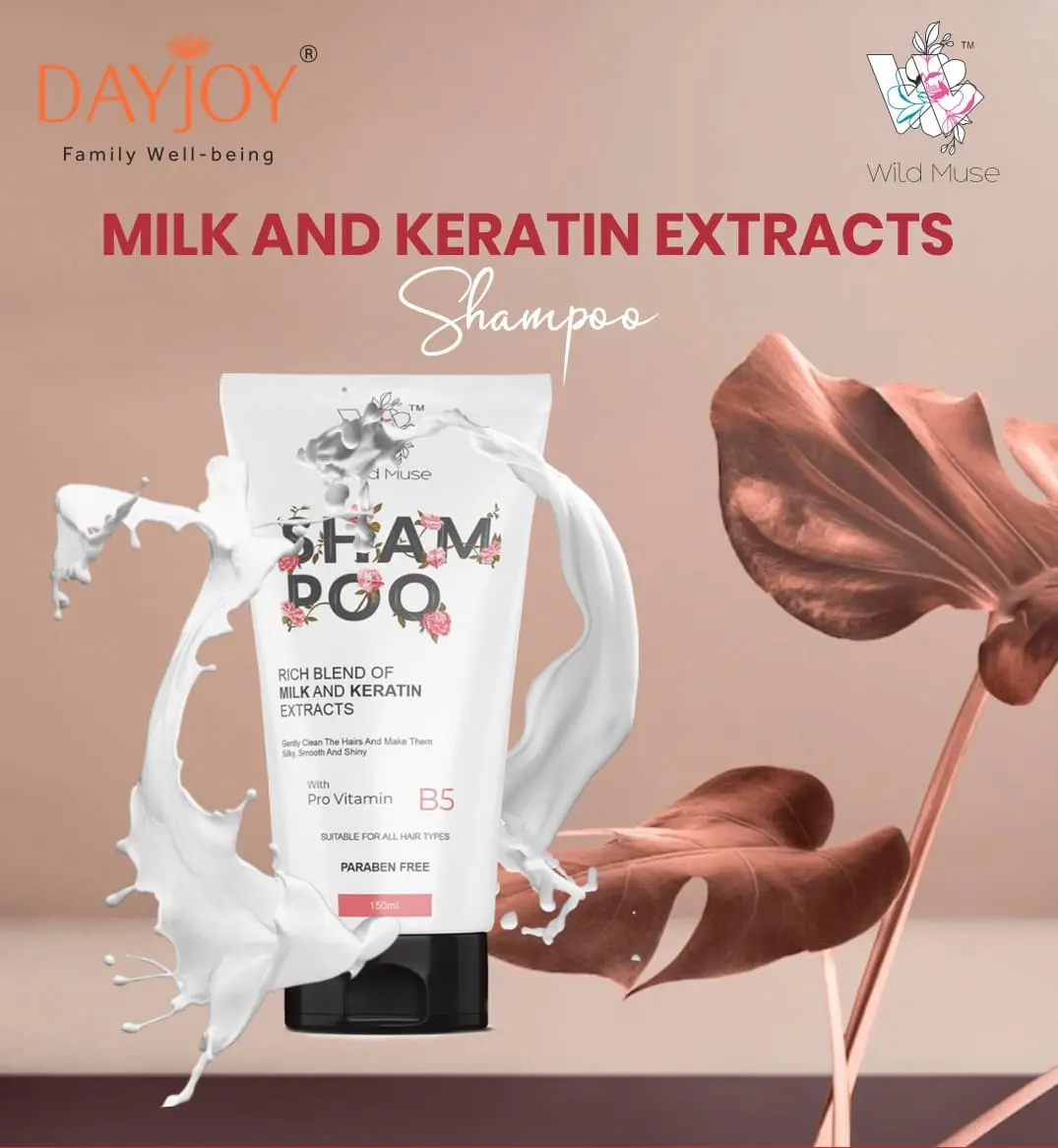 Milk & Keratin Extracts Shampoo (150ml)