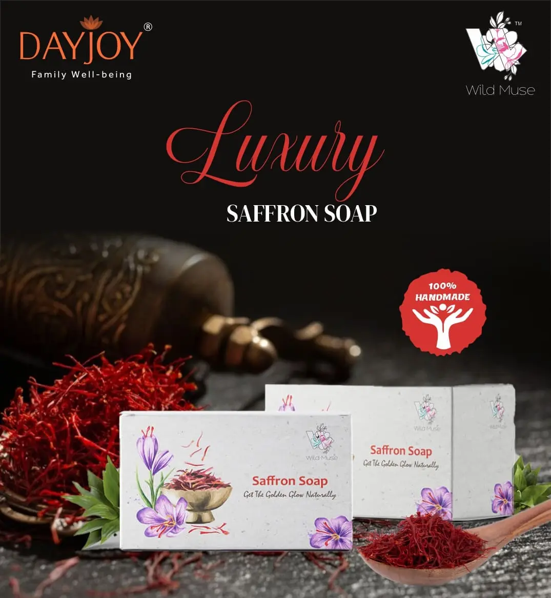 Luxury Saffron Soap (100g)