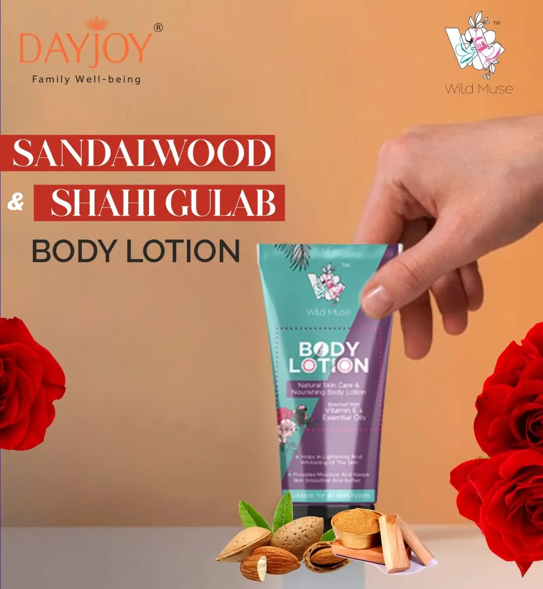 Sandalwood & Shahi Gulab Body Lotion (150ml)